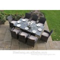 Hot Selling Modern Furniture Synthetic Rattan Dining Table Set For Sale